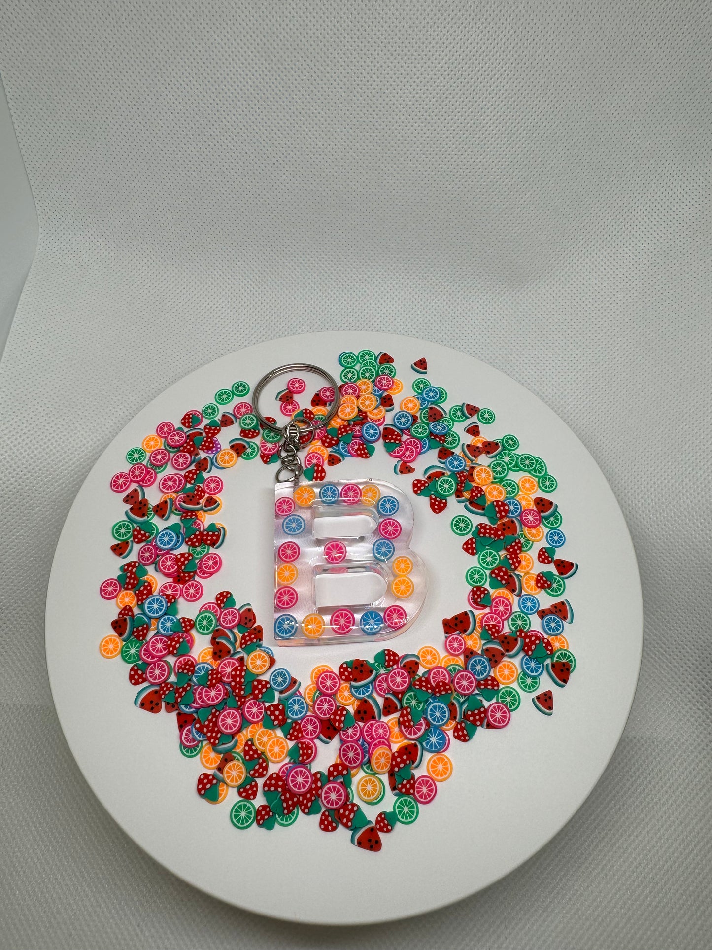 Alphabet letter keychain Fruitsππππ