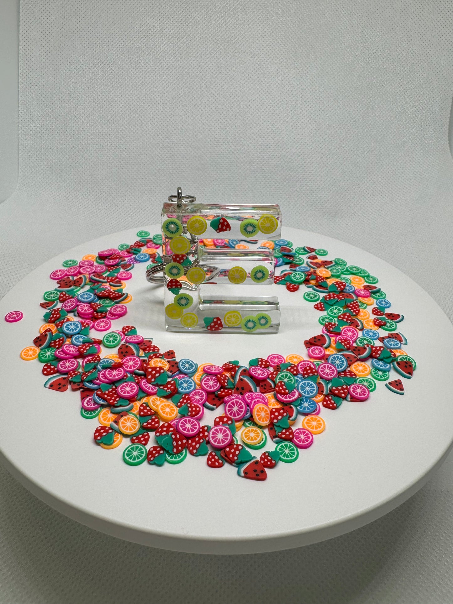 Alphabet letter keychain Fruitsππππ