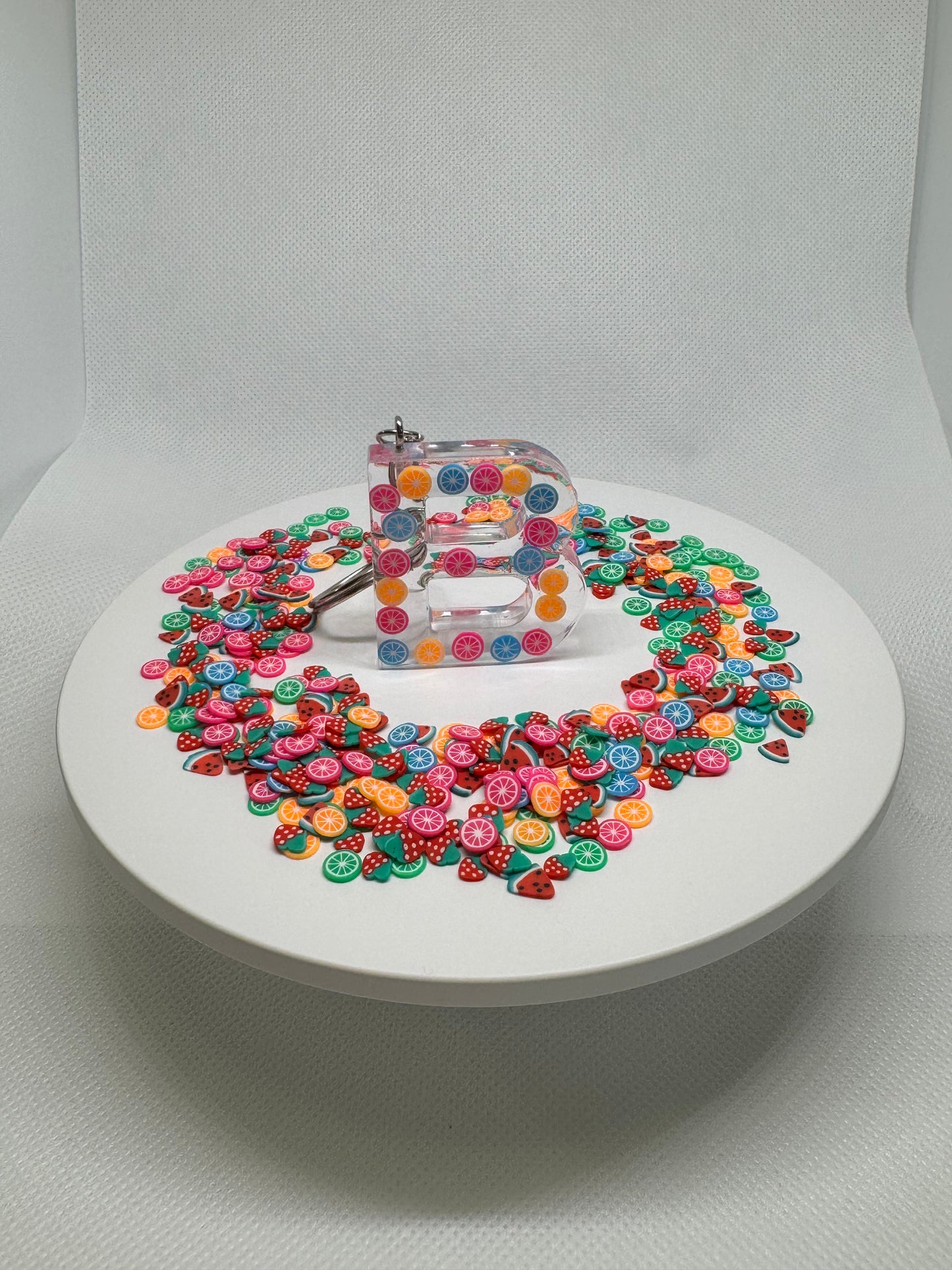 Alphabet letter keychain Fruitsππππ