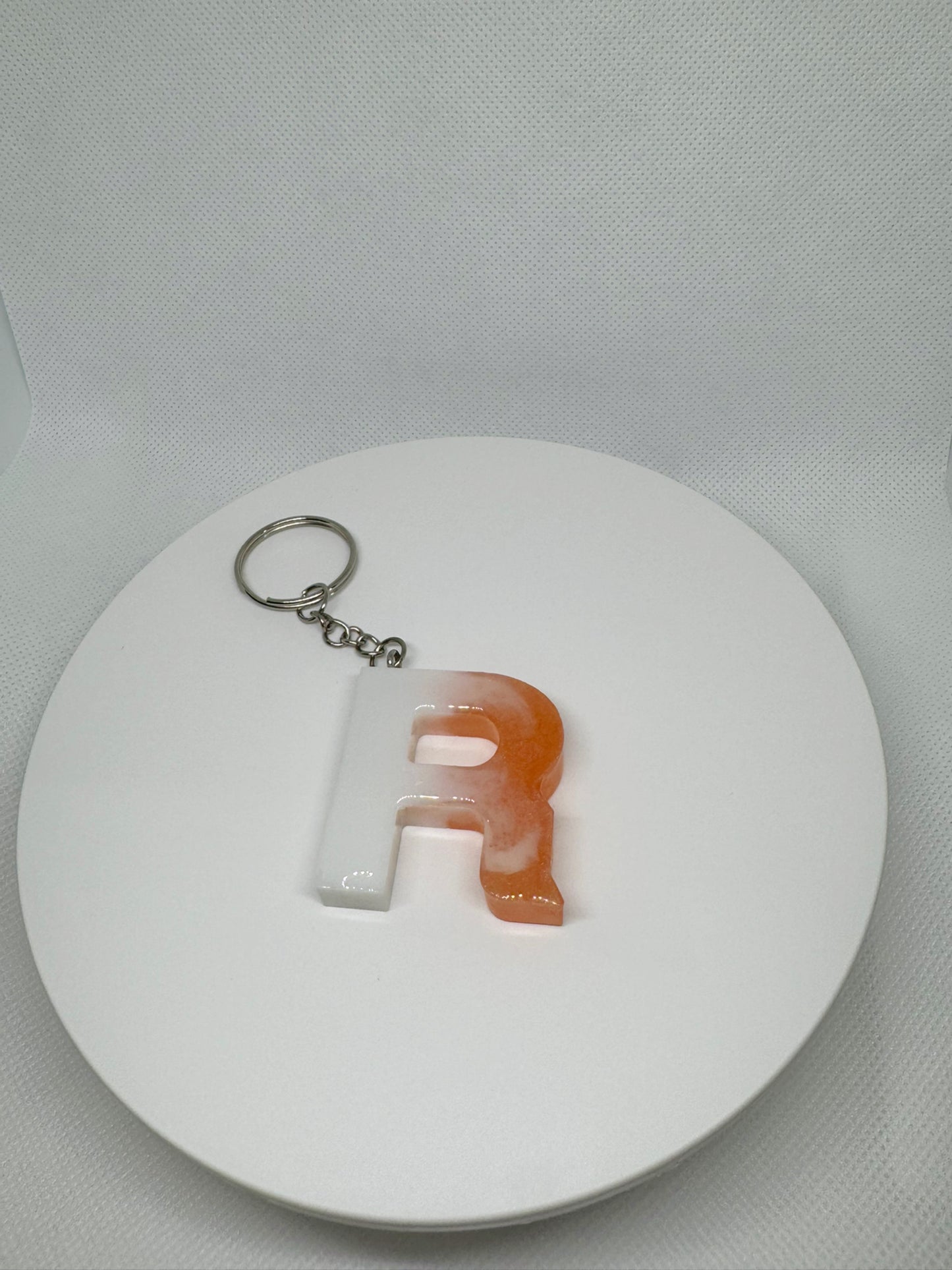 Glossy Alphabet letter keychain