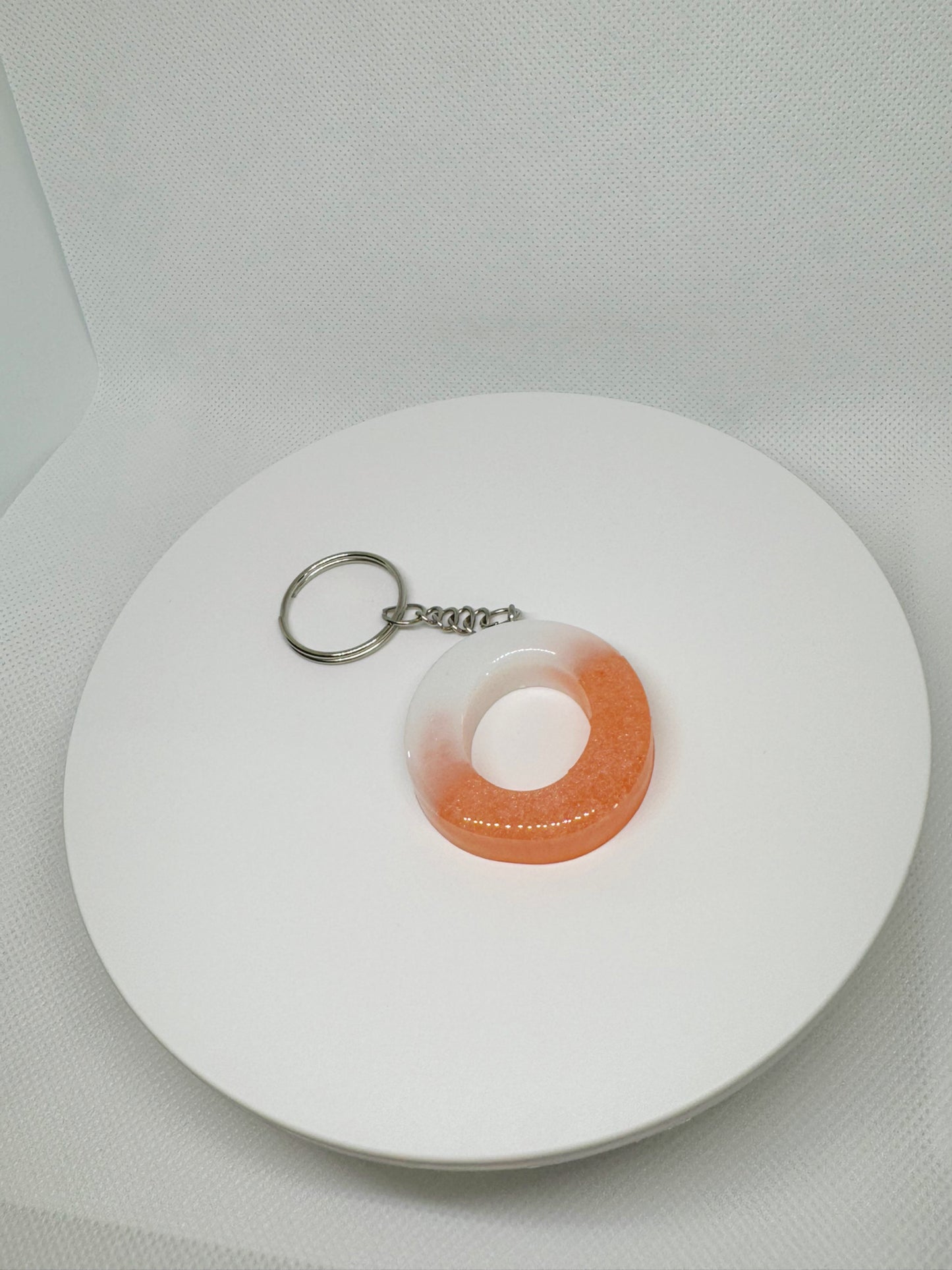 Glossy Alphabet letter keychain
