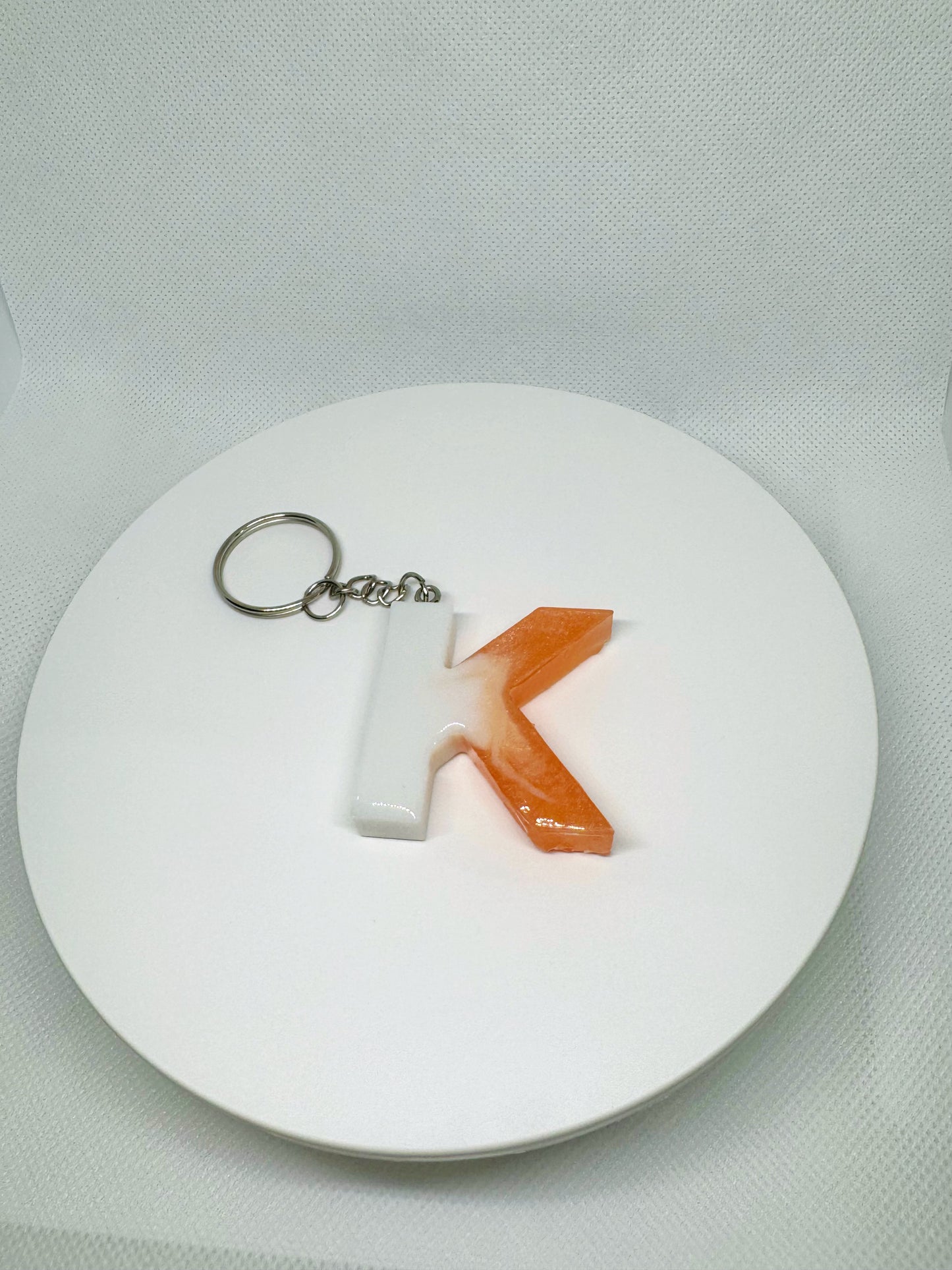 Glossy Alphabet letter  keychain